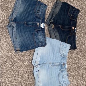 3 pairs of Old Navy Jean shorts